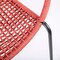 Armen Living Snack Indoor Outdoor Stackable Steel Dining Chair with Brick Red Rope, PK2 LCSNSIBRK - alternate 3
